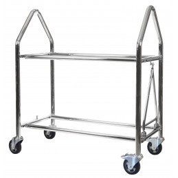 Trolley a pneus BG Inox 1800mm