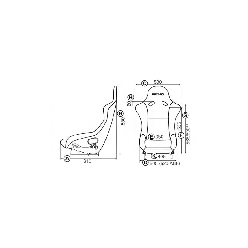 Baquet RECARO Pôle Position ABE