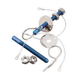 Attaches capot OMP Alu bleu...